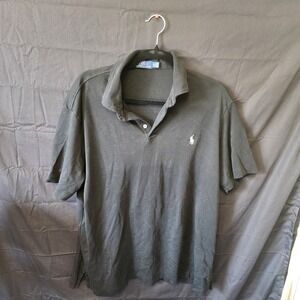 Polo Ralph Lauren Black‎ Classic Fit Polo Shirt Mens Short Sleeve Size XL
